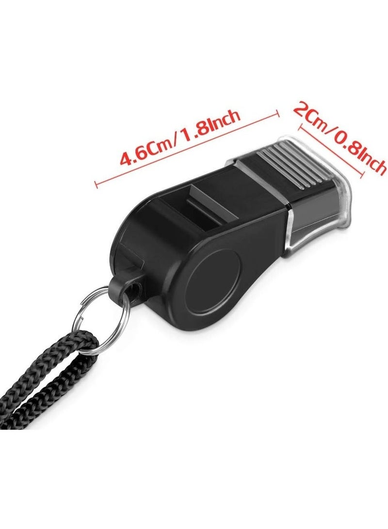 HOMESTAR 2 Packs Plastic Sports Whistles with Lanyard, Loud Crisp Sound Whistle Ideal for Coaches, Referees, and Officials - Image 5
